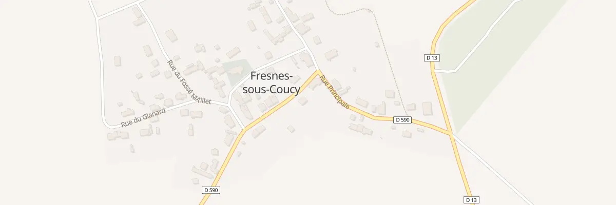 Plan du 13 Rue Principale à Fresnes-sous-Coucy