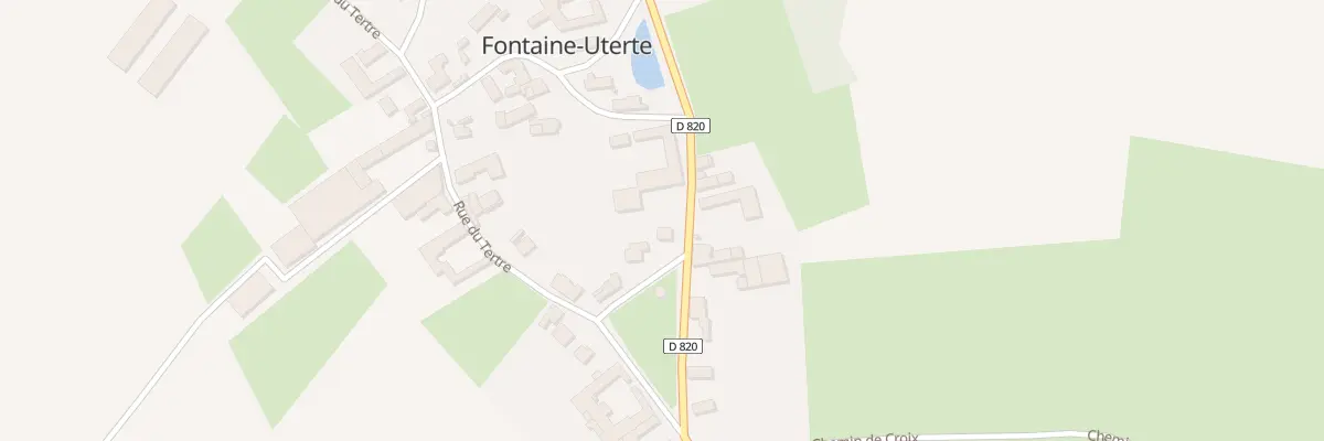 Plan du 12 Rue du Château d’Eau à Fontaine-Uterte