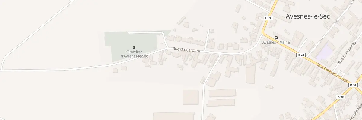 Plan du 35 Rue du Calvaire à Avesnes-le-Sec