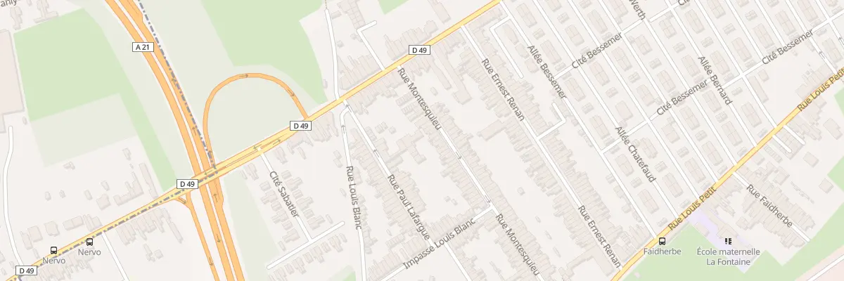 Plan du 12 Rue Montesquieu à Denain
