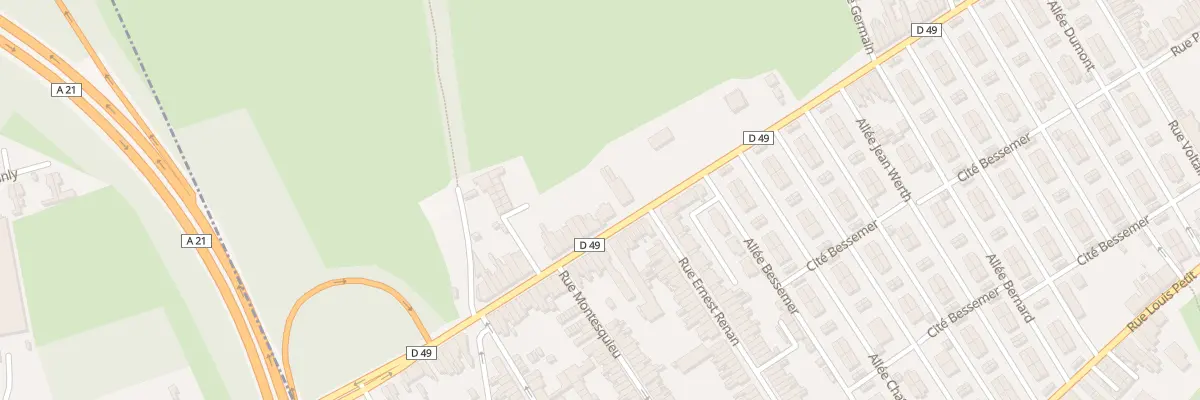Plan du 1157 Rue Arthur Brunet à Denain