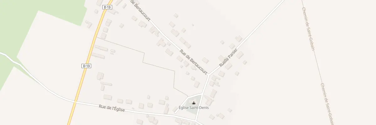 Plan du 16 Rue de Bertaucourt à Andelain