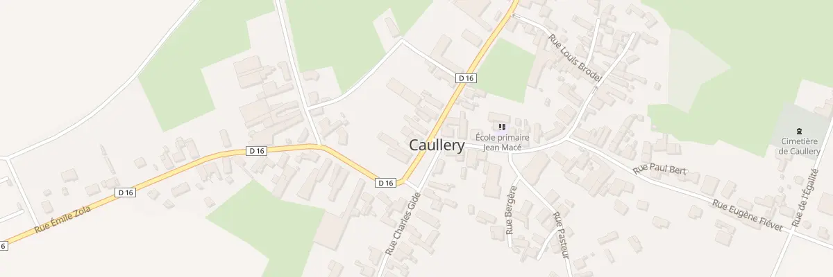 Plan du 6 Pl Jean Jaurès à Caullery
