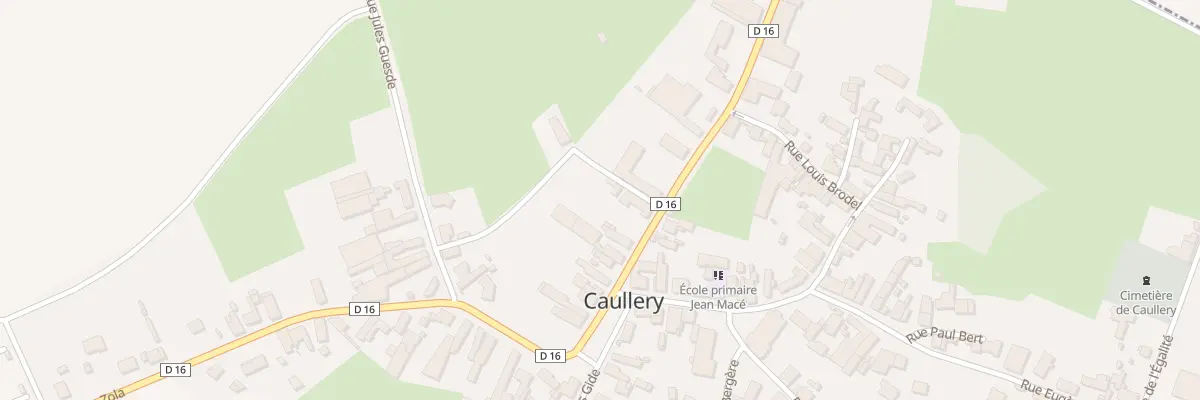 Plan du 1 Rue Victor Hugo à Caullery