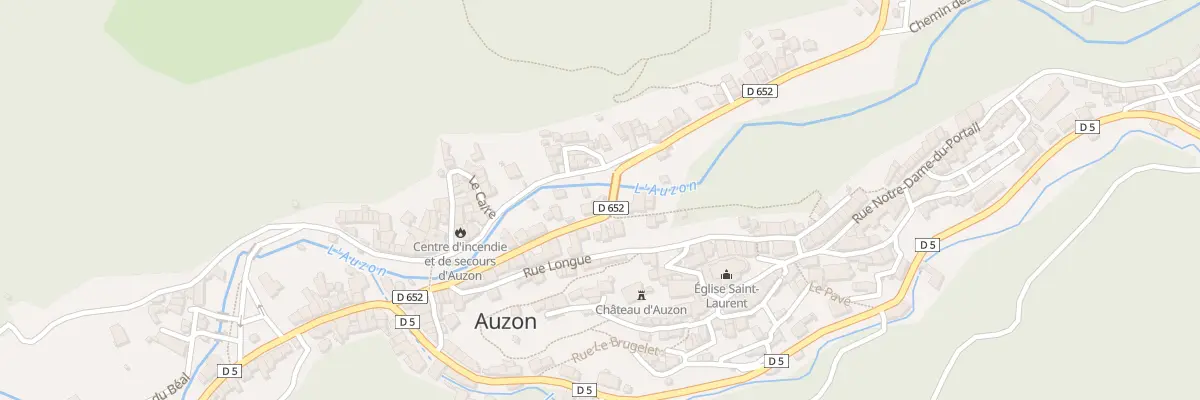 Plan du 15 Rte de St Martin d’Ollieres à Auzon