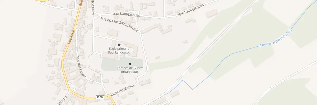 Plan du 3 Rue du Clos Saint Jacques à Oulchy-le-Château