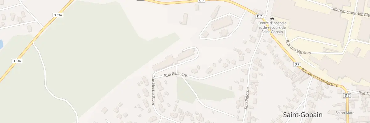 Plan du 9001 Rue Bellevue à Saint-Gobain
