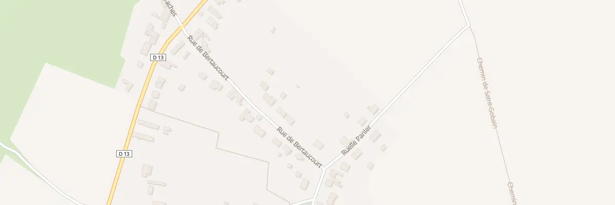 Plan du 11 Rue de Bertaucourt à Andelain