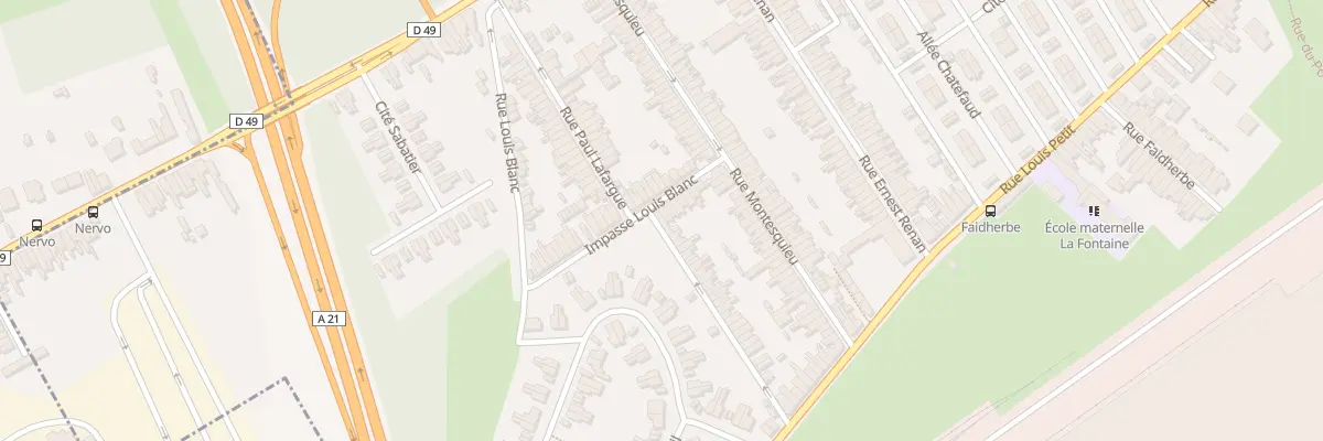 Plan du 25 Rue Paul Lafargue à Denain