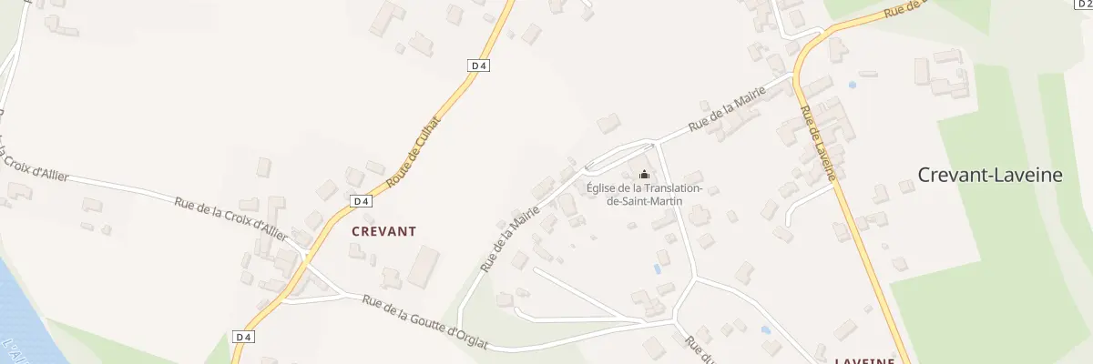 Plan du 8 Rue de la Mairie à Crevant-Laveine