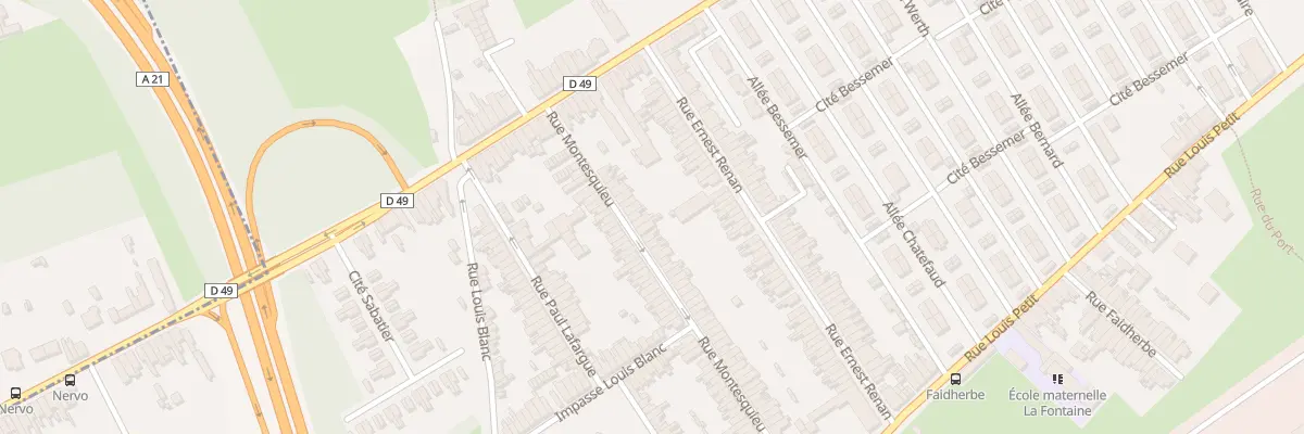 Plan du 33 Rue Montesquieu à Denain