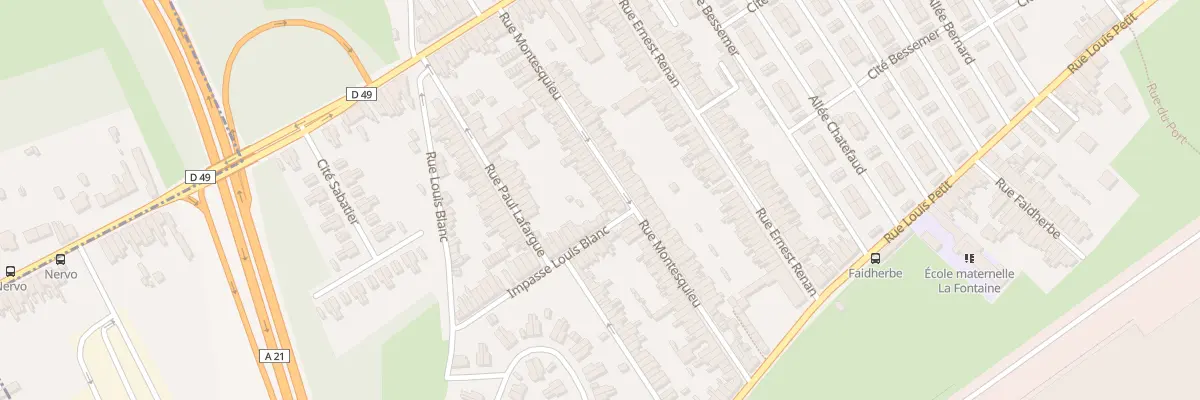 Plan du 46 Rue Montesquieu à Denain