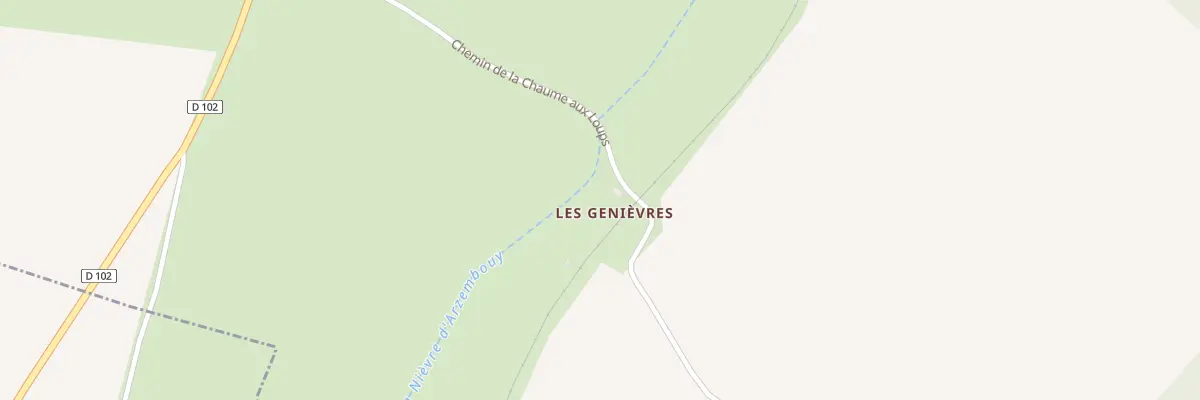 Plan du 20 Les Genievres à Arzembouy