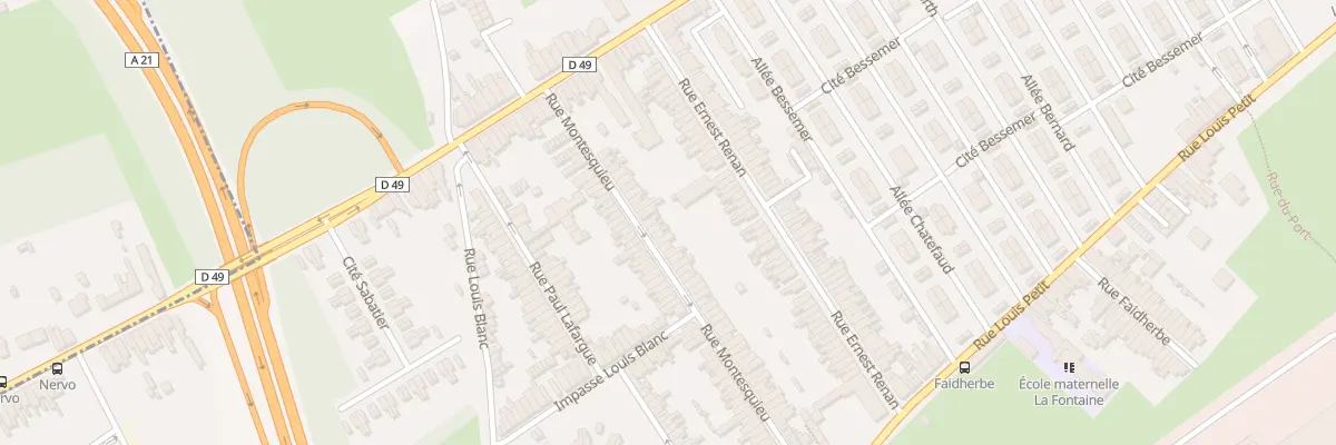 Plan du 39 Rue Montesquieu à Denain
