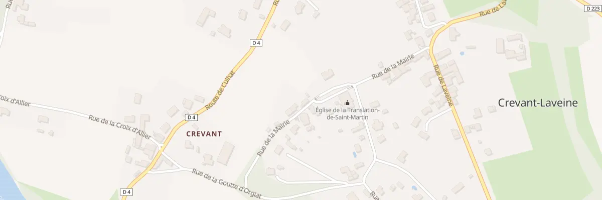 Plan du 6 Rue de la Mairie à Crevant-Laveine