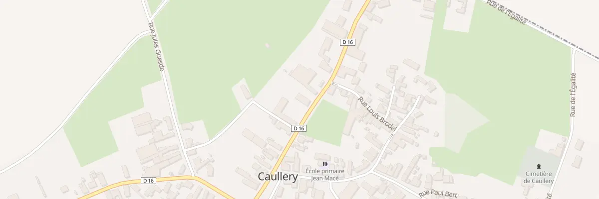Plan du 7 Rue Roger Salengro à Caullery