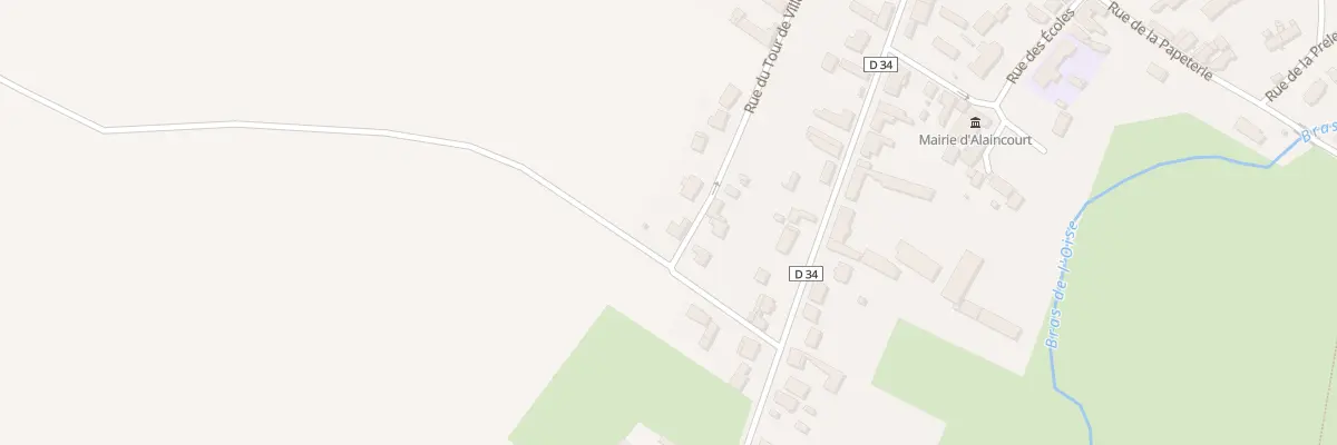 Plan du 23 Rue du Tour de Ville à Alaincourt