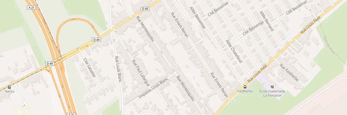 Plan du 49 Rue Montesquieu à Denain