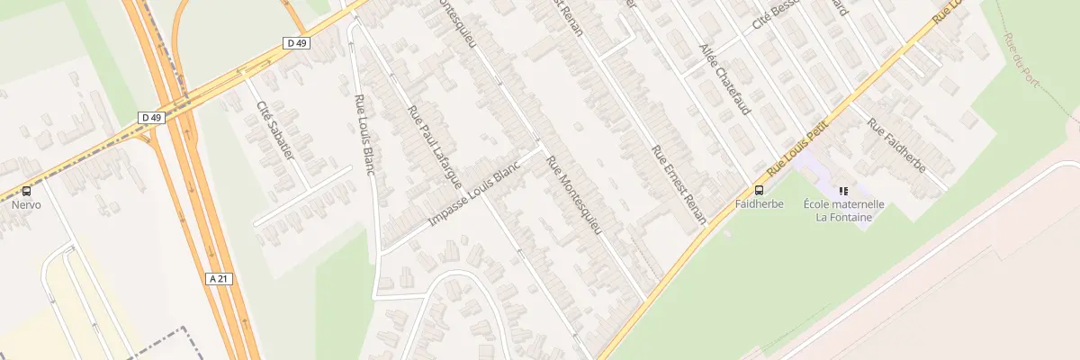 Plan du 60 Rue Montesquieu à Denain