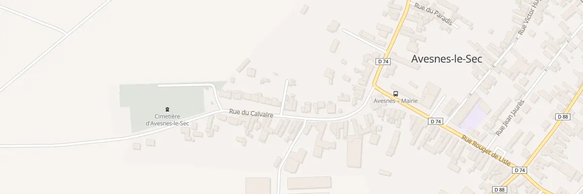 Plan du 14 Rue du Calvaire à Avesnes-le-Sec