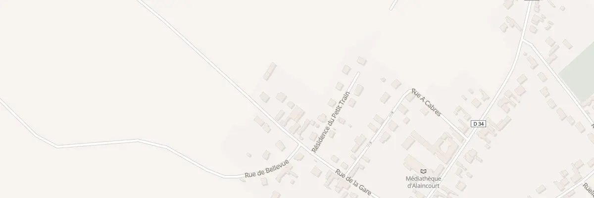Plan du 6 Rue de la Gare à Alaincourt