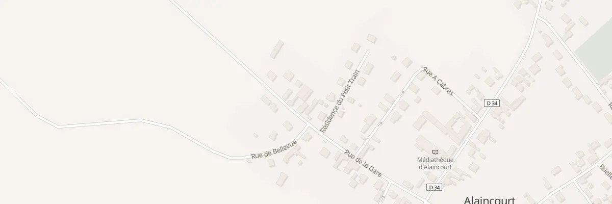 Plan du 8 Rue de la Gare à Alaincourt