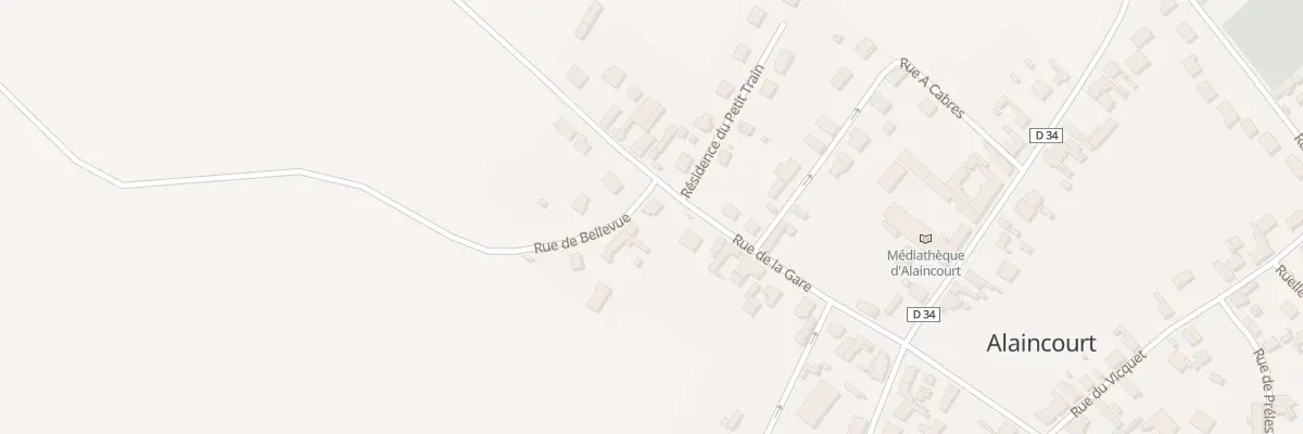 Plan du 9 Rue de la Gare à Alaincourt
