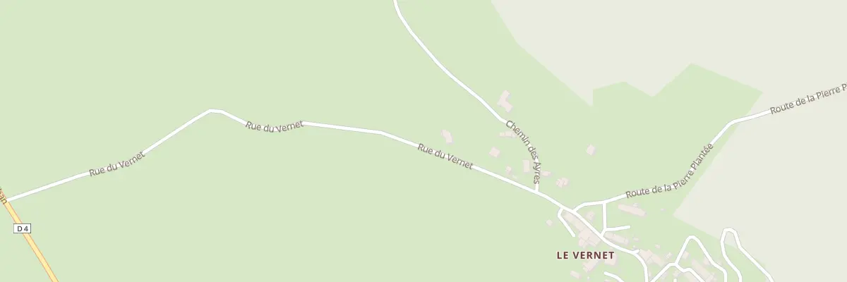 Plan du 5492 Le Vernet au Malzieu-Forain