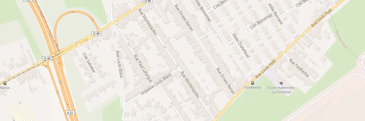 Plan du 59 Rue Montesquieu à Denain