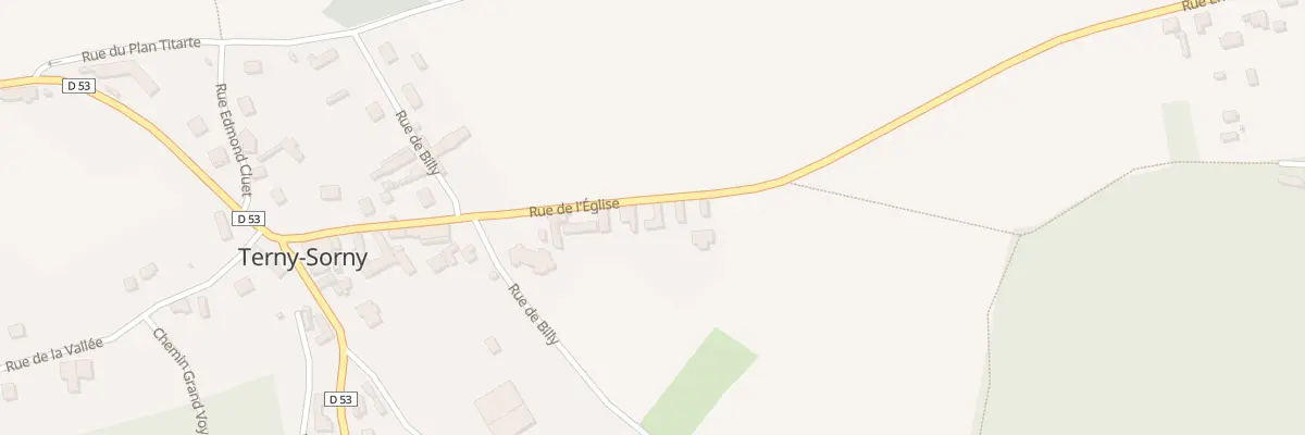 Plan du 79 Rue de l’Eglise à Terny-Sorny
