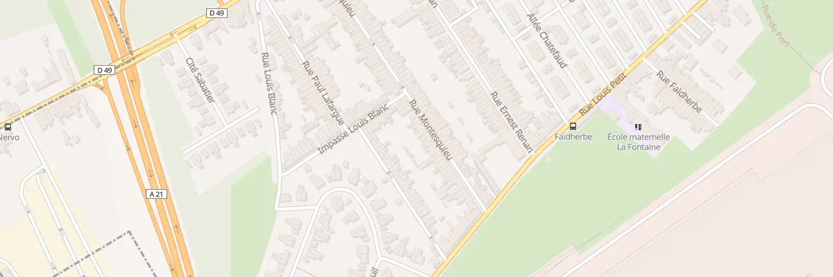 Plan du 70 Rue Montesquieu à Denain