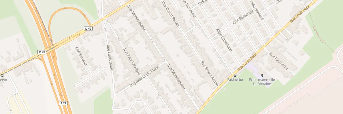 Plan du 63 Rue Montesquieu à Denain
