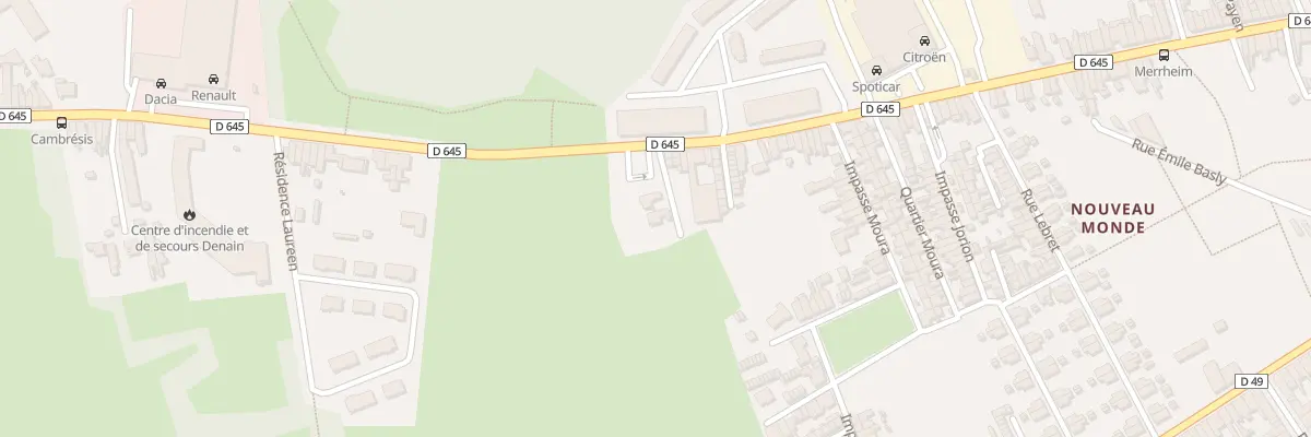 Plan du 166B Rue Pierre Bériot à Denain
