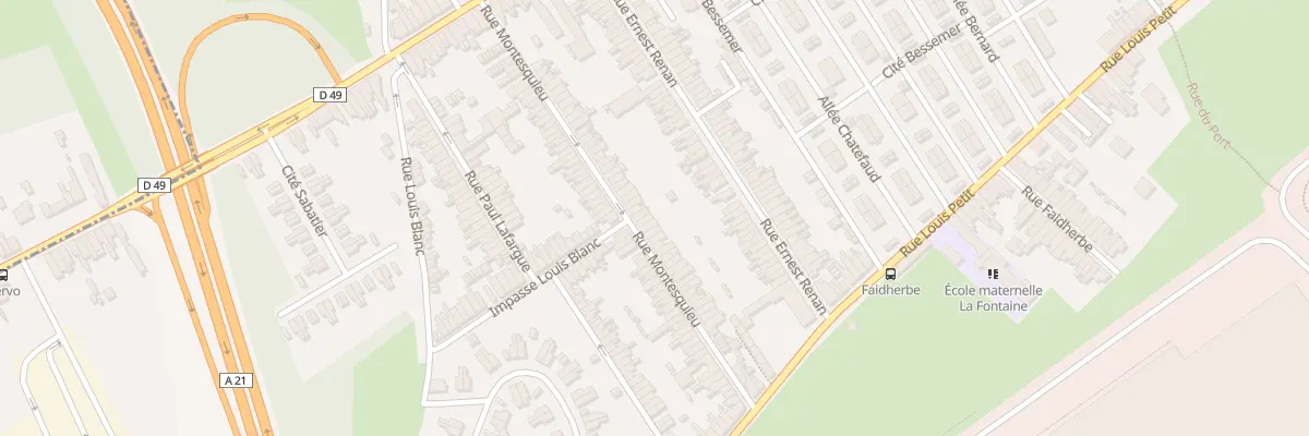 Plan du 67 Rue Montesquieu à Denain