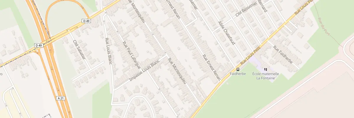 Plan du 73 Rue Montesquieu à Denain