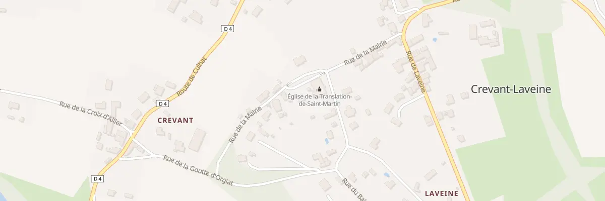 Plan du 7 Rue de la Mairie à Crevant-Laveine