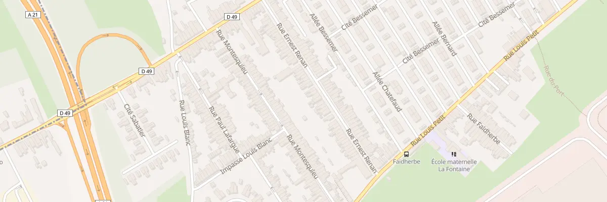 Plan du 58 Rue Ernest Renan à Denain