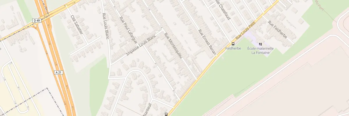 Plan du 82 Rue Montesquieu à Denain