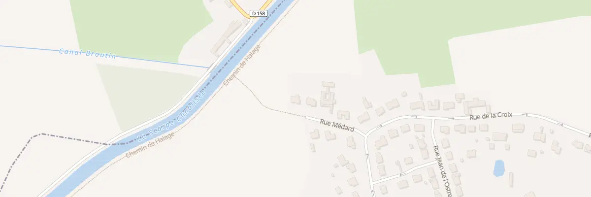 Plan du 7 Rue Medard à Hasnon