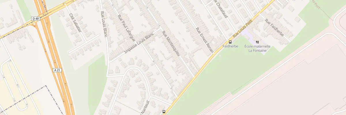 Plan du 84 Rue Montesquieu à Denain