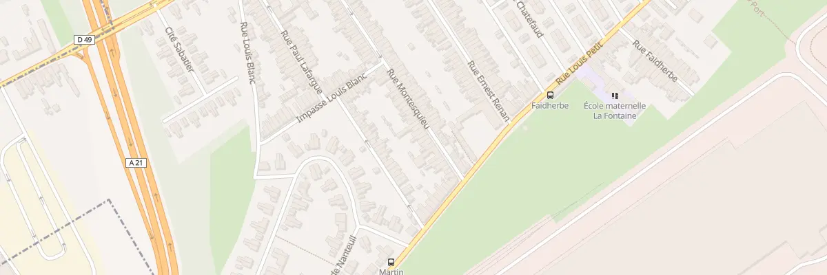 Plan du 86 Rue Montesquieu à Denain