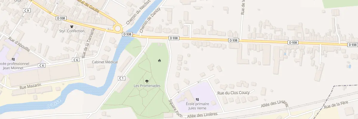 Plan du 3 Sq Foch à La Fère