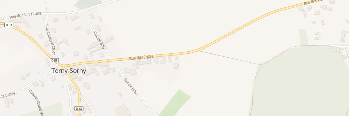 Plan du 81 Rue de l’Eglise à Terny-Sorny