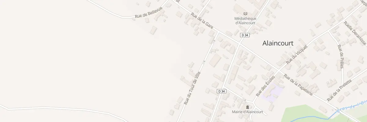 Plan du 5 Rue du Tour de Ville à Alaincourt