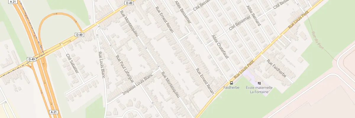 Plan du 66 Rue Ernest Renan à Denain