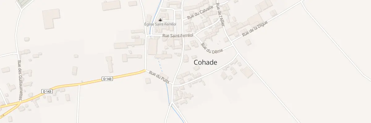Plan du 5035A Rue du Clos à Cohade