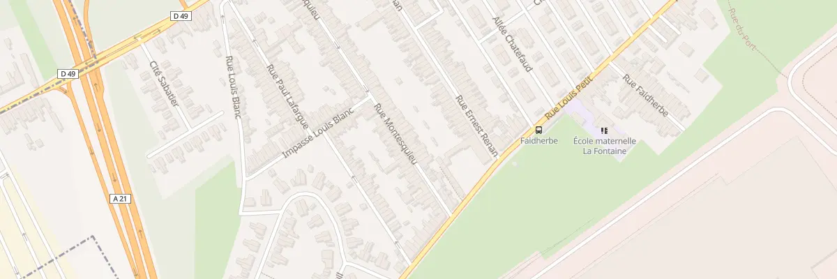 Plan du 91 Rue Montesquieu à Denain