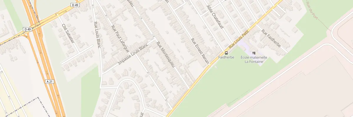 Plan du 93 Rue Montesquieu à Denain