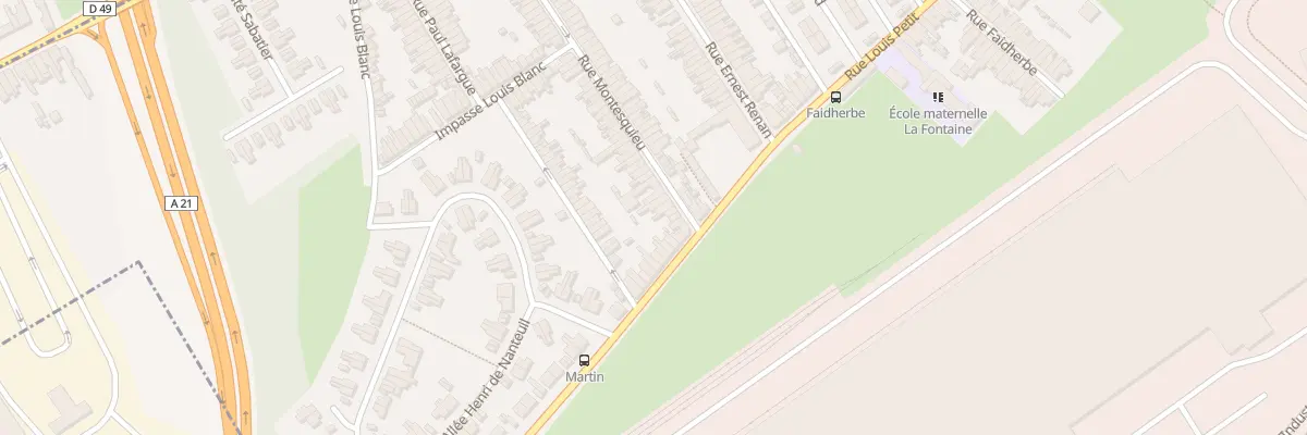Plan du 100 Rue Montesquieu à Denain