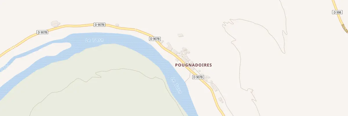 Plan du 5508A Pougnadoires à Gorges du Tarn Causses